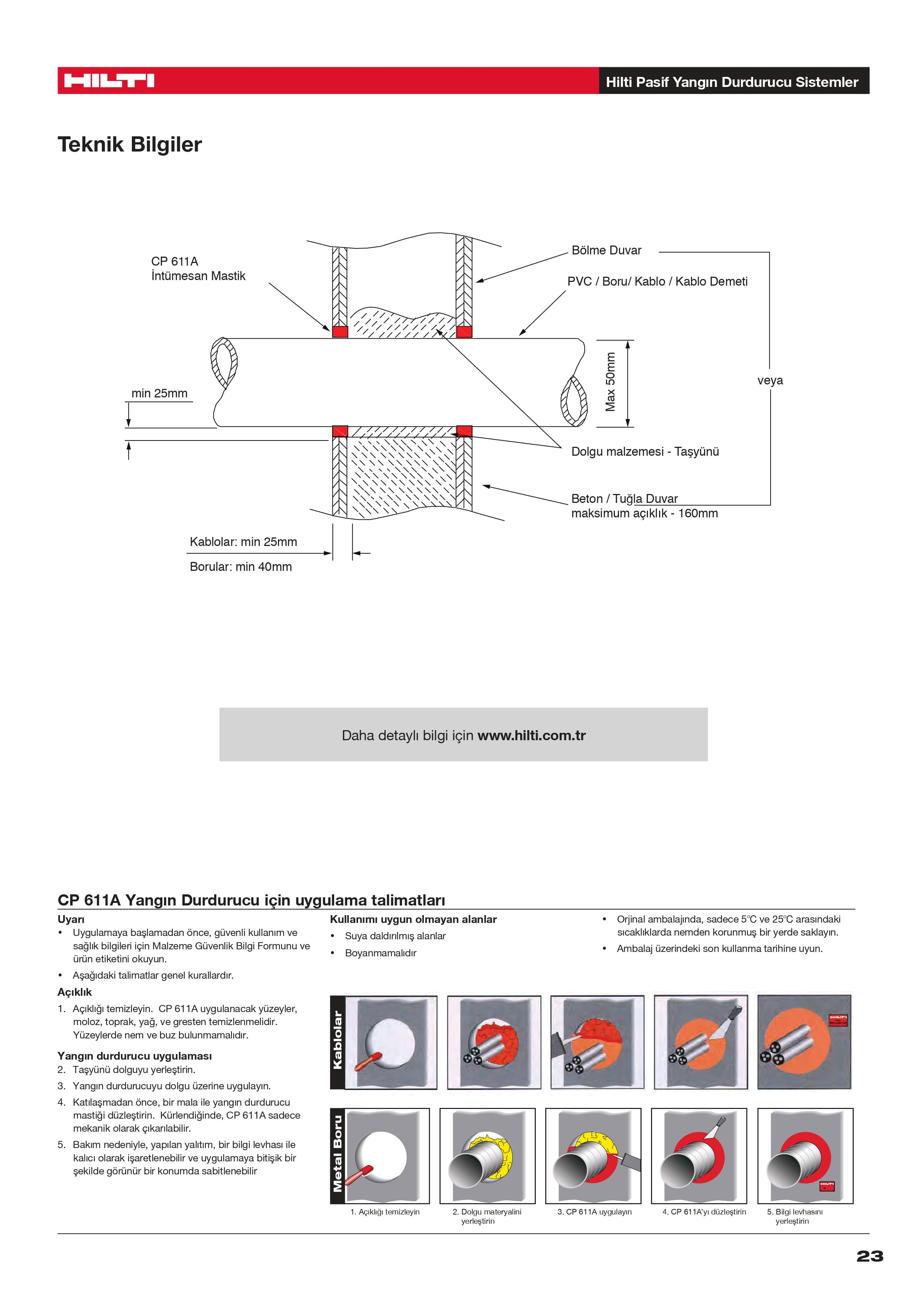 CP 611 A YANGIN DURDURUCU İNTÜMESAN MASTİK — küçük görsel 4