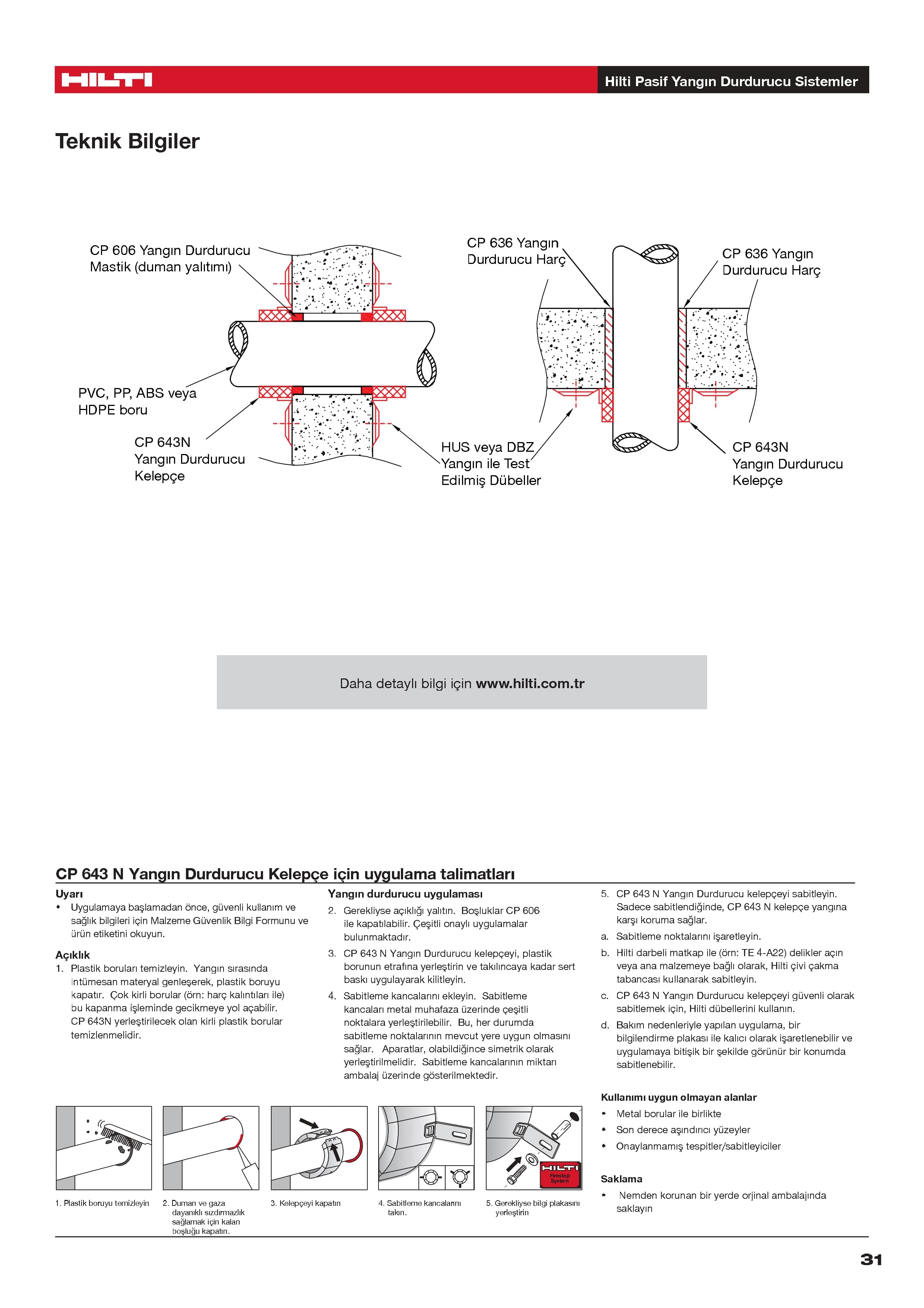 CP 643N YANGIN DURDURUCU BORU KELEPÇESİ — küçük görsel 4
