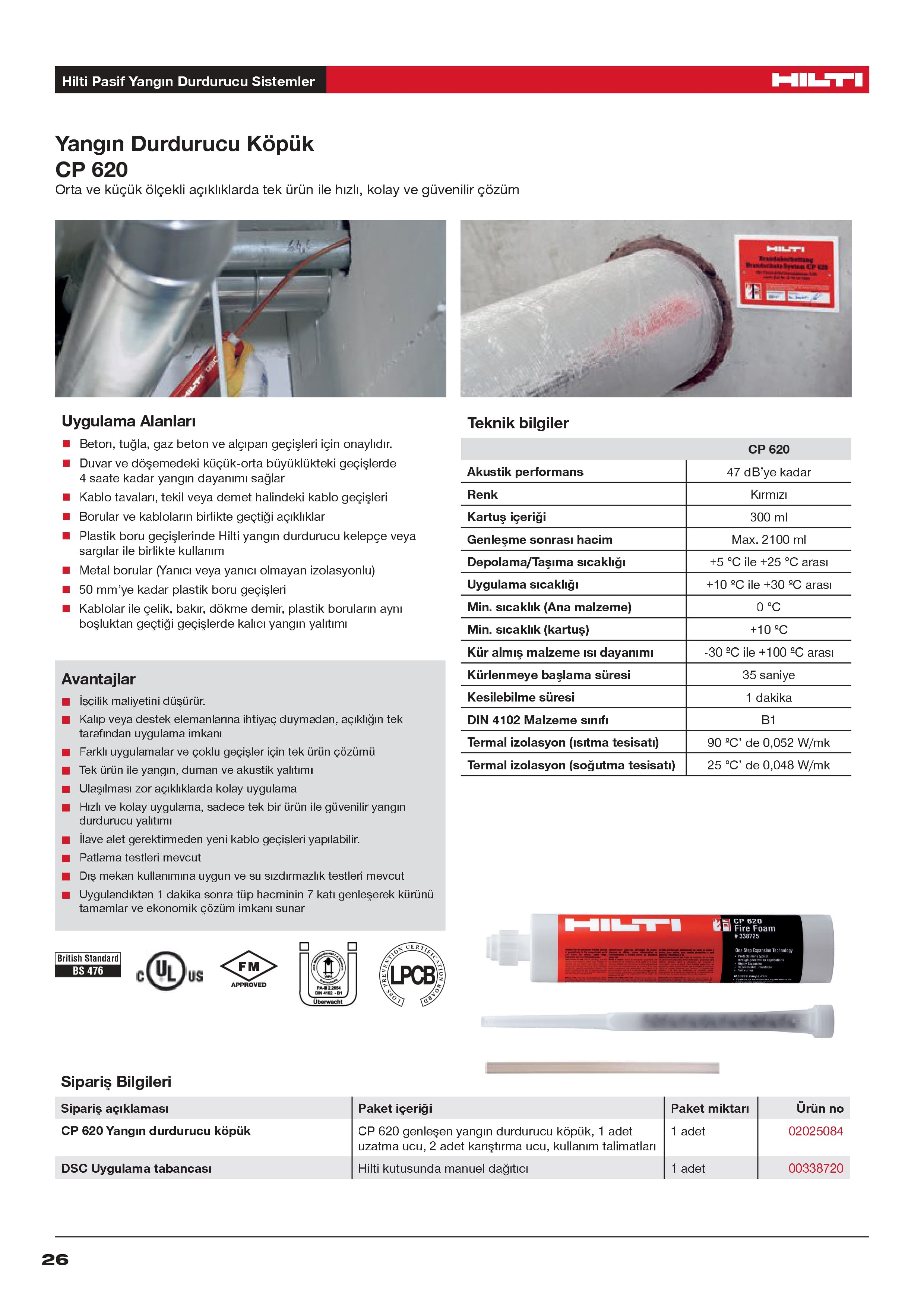 CP 620 YANGIN DURDURUCU İNTÜMESAN KÖPÜK — küçük görsel 3