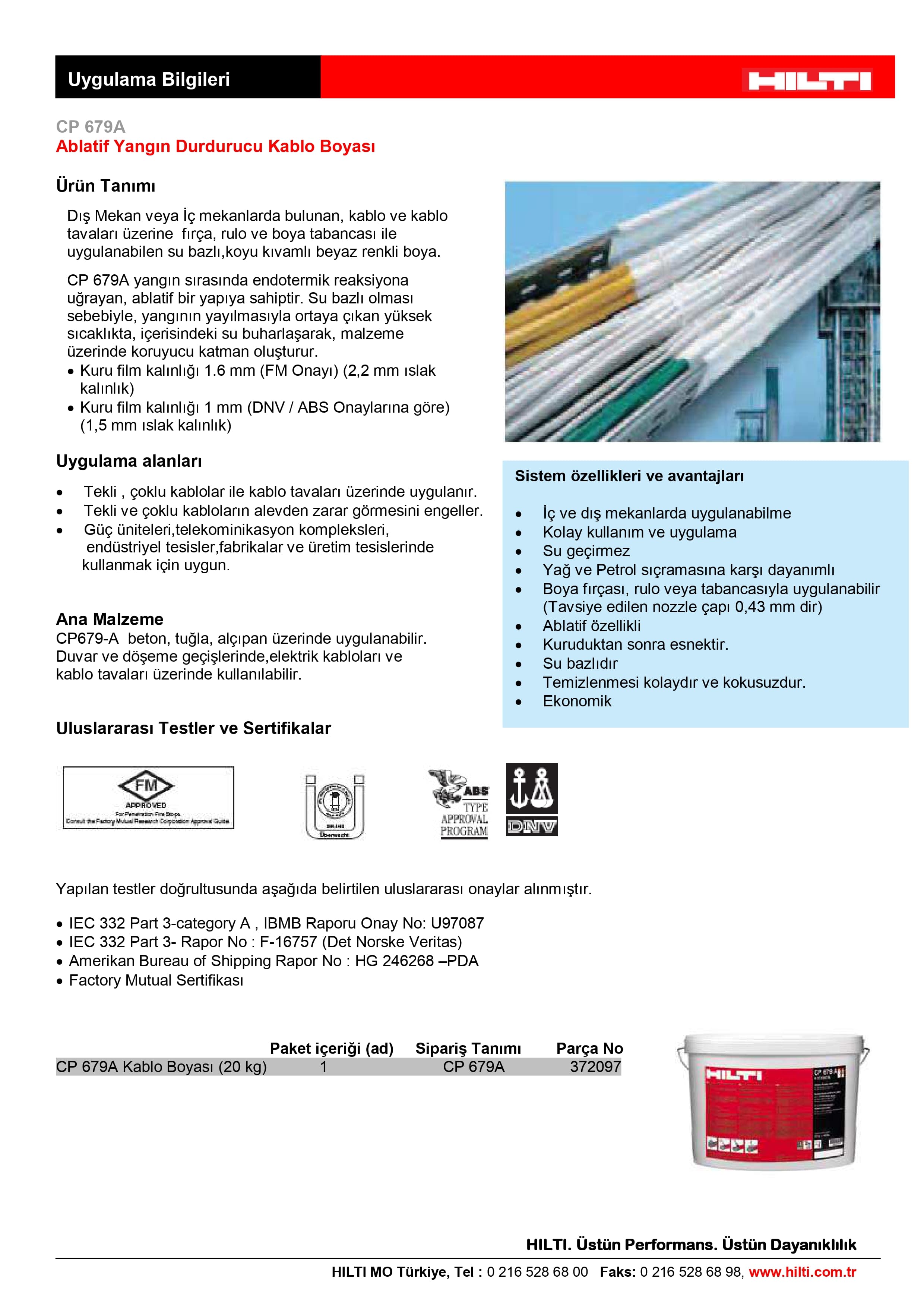 CP 679 YANGIN DURDURUCU KABLO BOYASI — küçük görsel 3