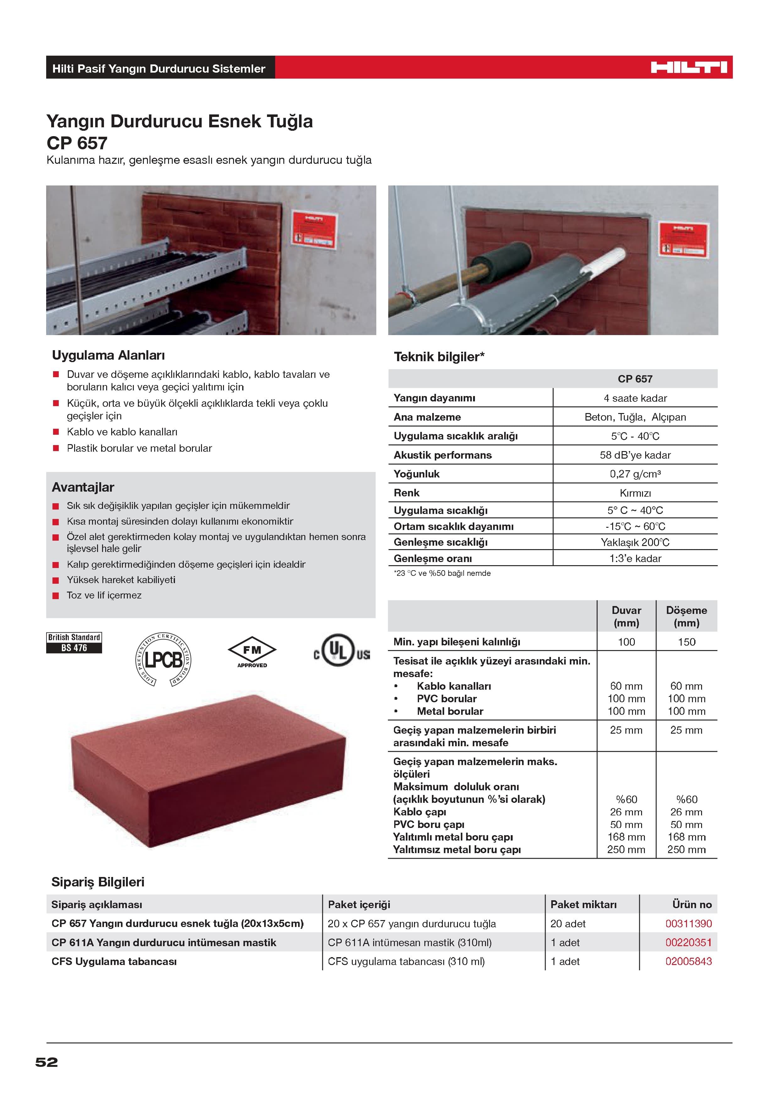CFS-BL YANGIN DURDURUCU ESNEK TUĞLA — küçük görsel 3