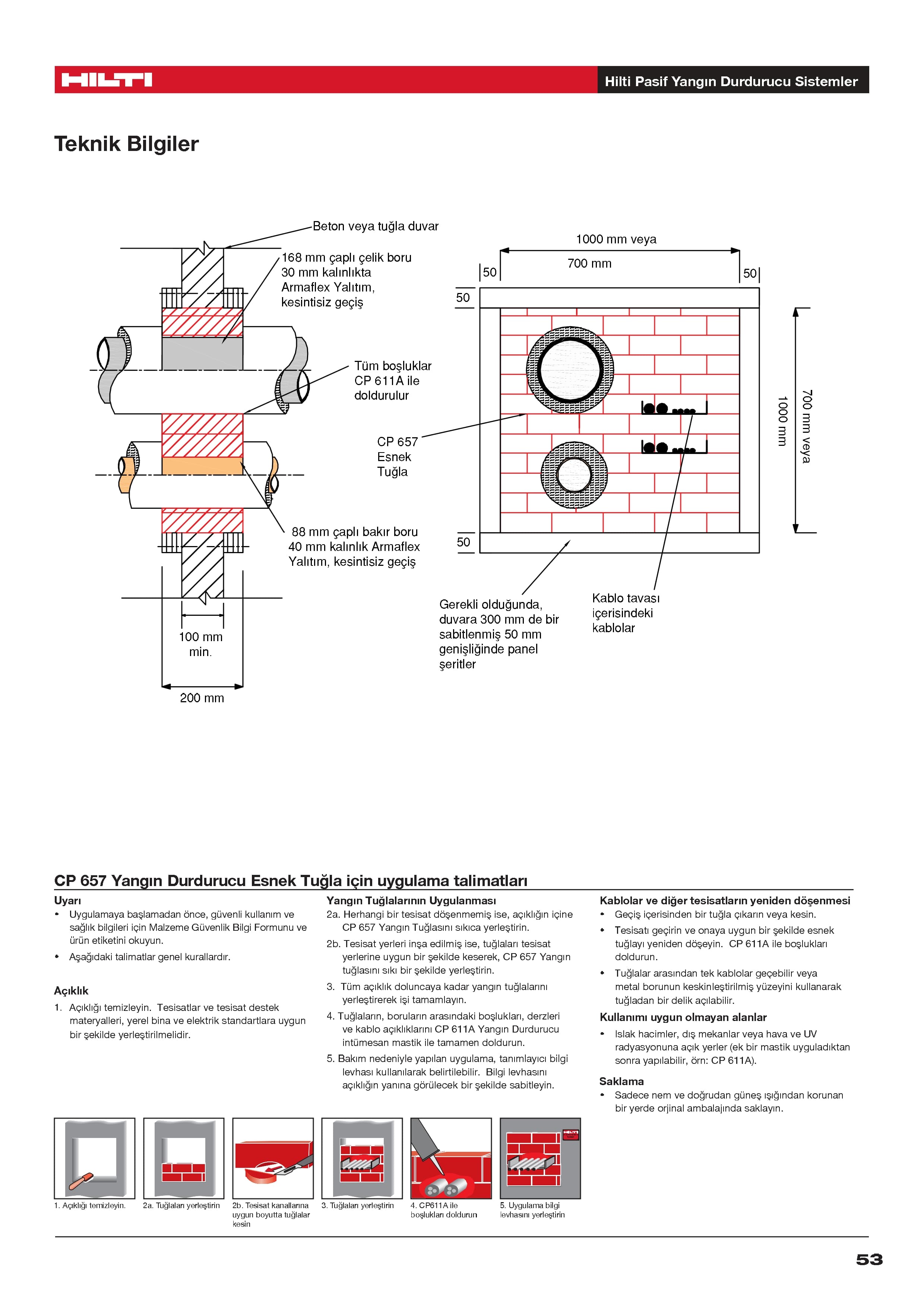 CFS-BL YANGIN DURDURUCU ESNEK TUĞLA — küçük görsel 4